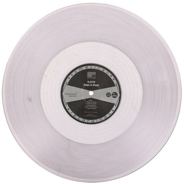 Slayer: Reign In Blood (Clear Vinyl)