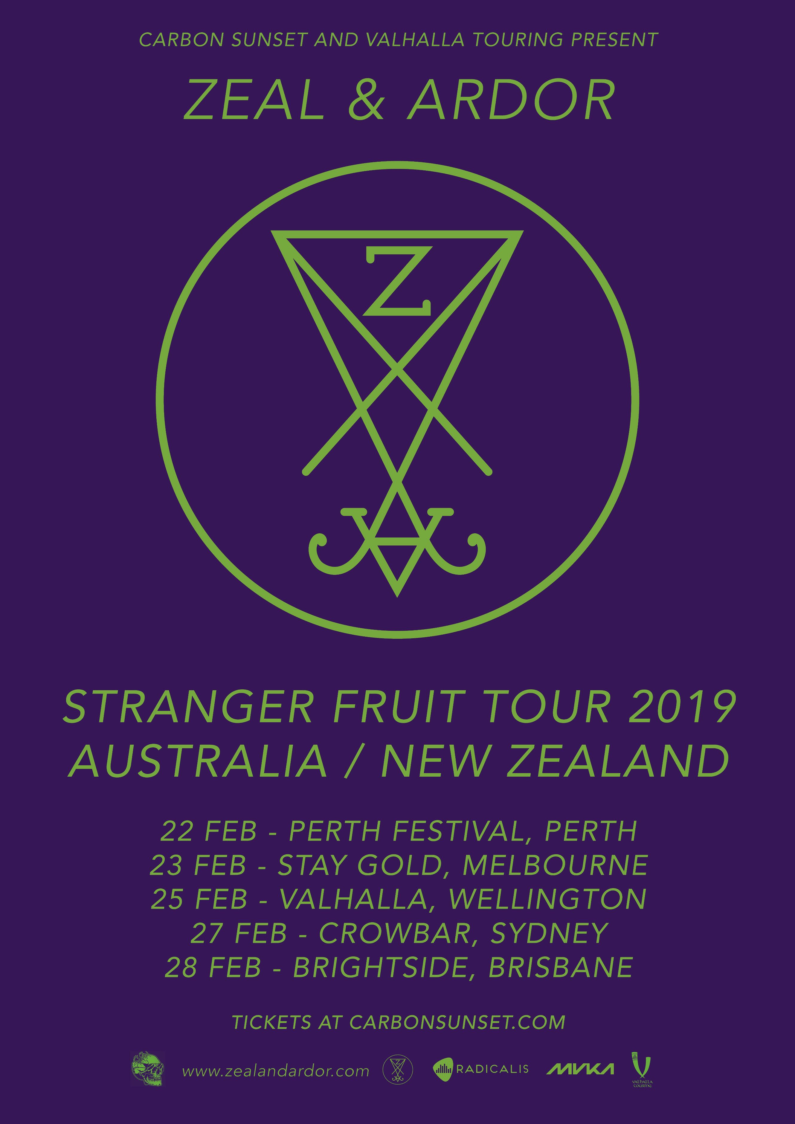 Zeal And Ardor Australian Tour