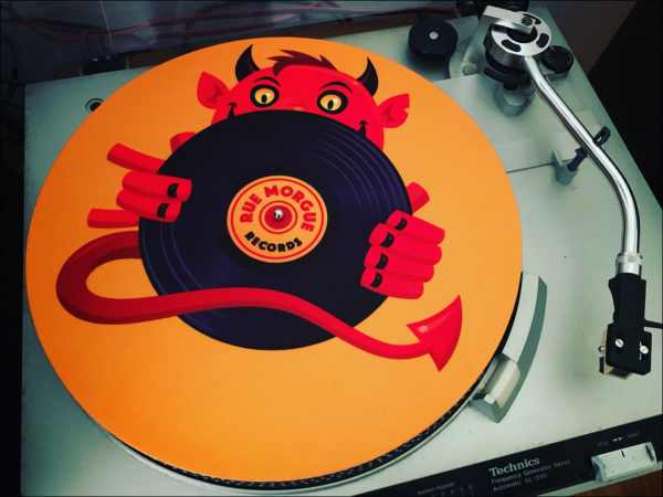 Rue Morgue Records Turntable Slipmat Version 1