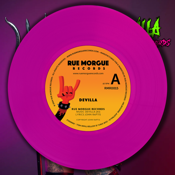 DeVilla: Rue Morgue Records (7" Pink Vinyl - Limited Edition)