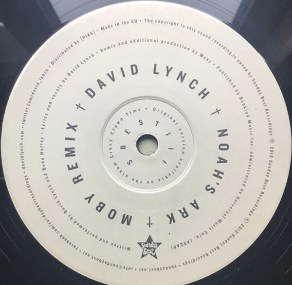 David Lynch: Noah's Ark Moby Remix 12"