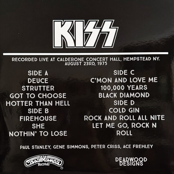 KISS: On Tour! August 23rd 1975 Hempstead (2LP Coloured Vinyl)